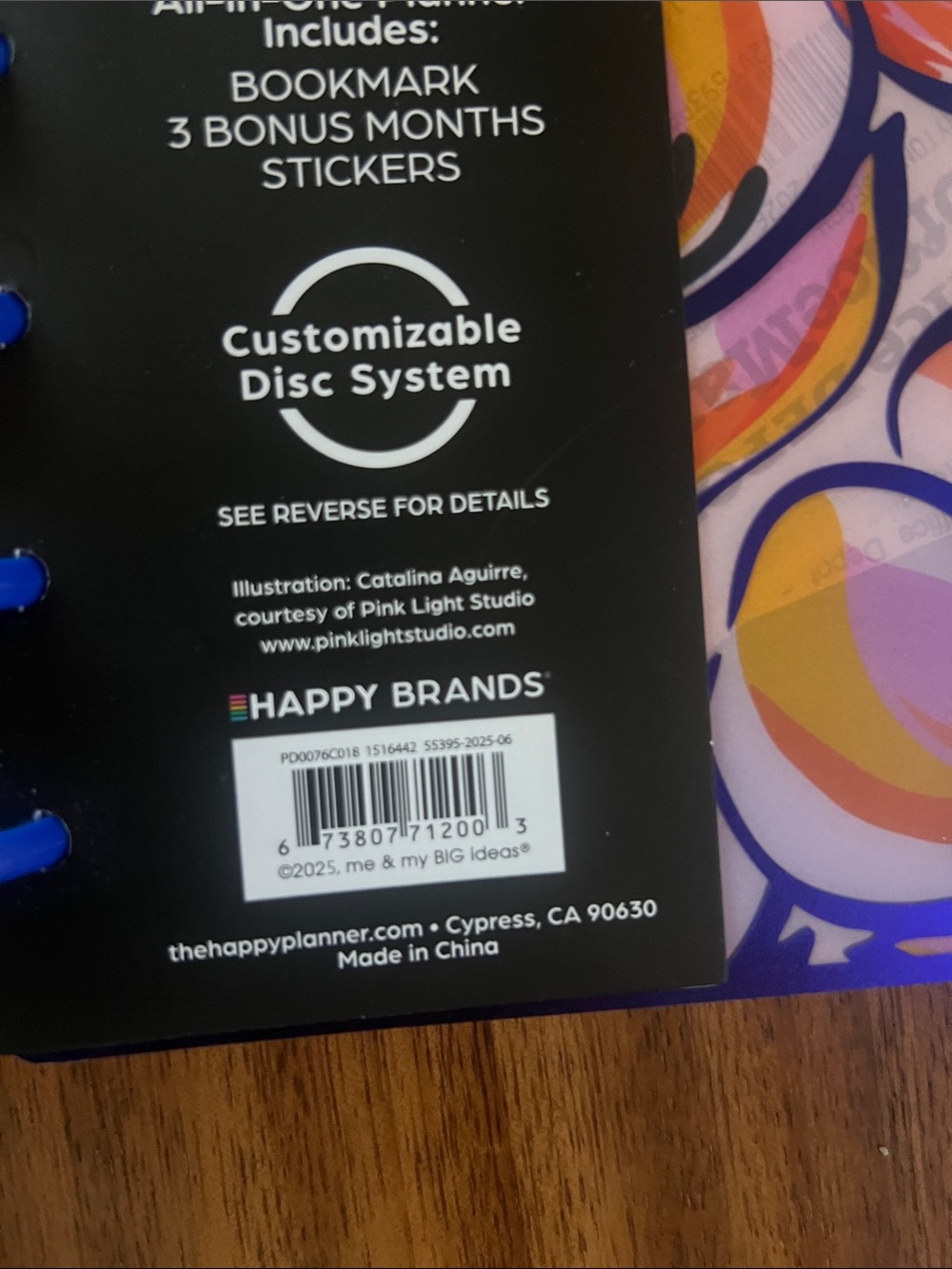 2026 Happy Planner Blue Disc Bound Catalina Aguirre - Picture 4 of 4